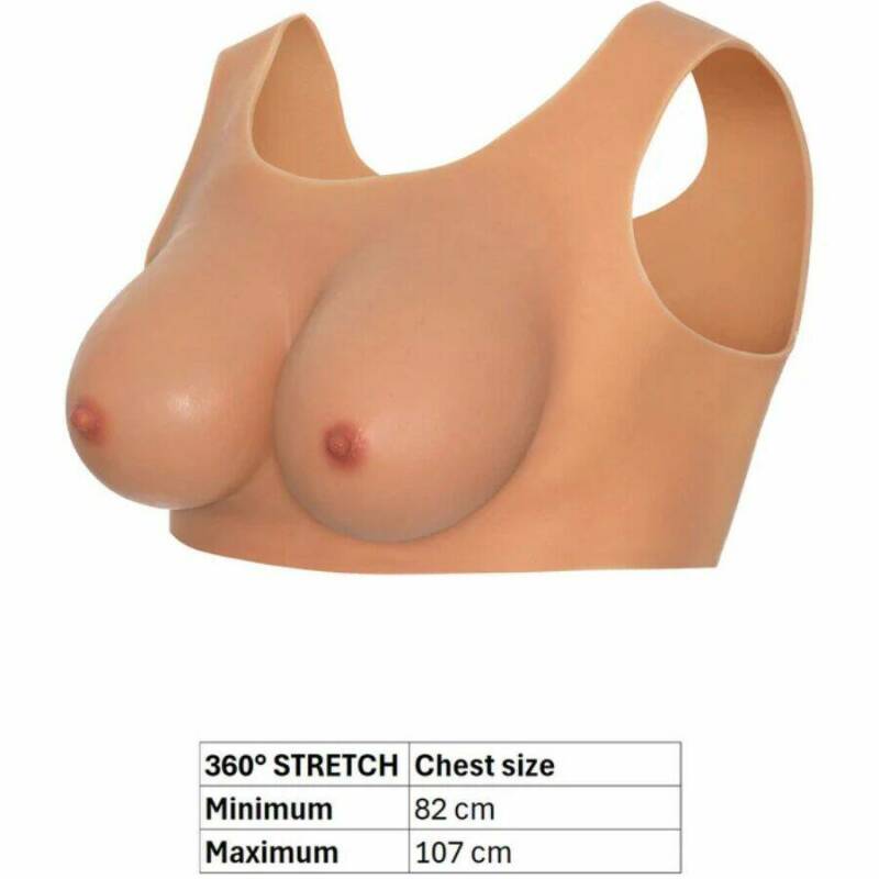 HIDDEN DESIRE - ALTER EGO WEARABLE BREAST TOP C-CUP FLESH
