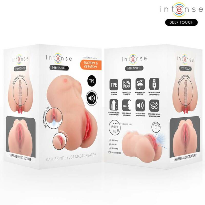INTENSE DEEP TOUCH - CATHERINE VIBRATOR & SUCTION MASTURBATOR WITH VOICE