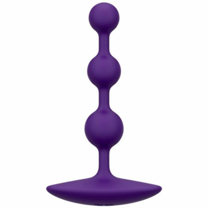 ROMP - AMP PURPLE FLEXIBLE SILICONE ANAL BEADS 12.5 CM PURPLE