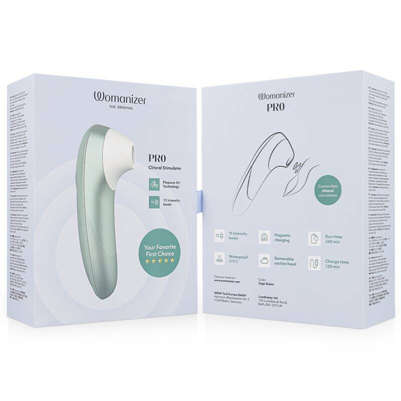 WOMANIZER - PRO VIBRANT CLITORAL STIMULATOR SAGE GREEN