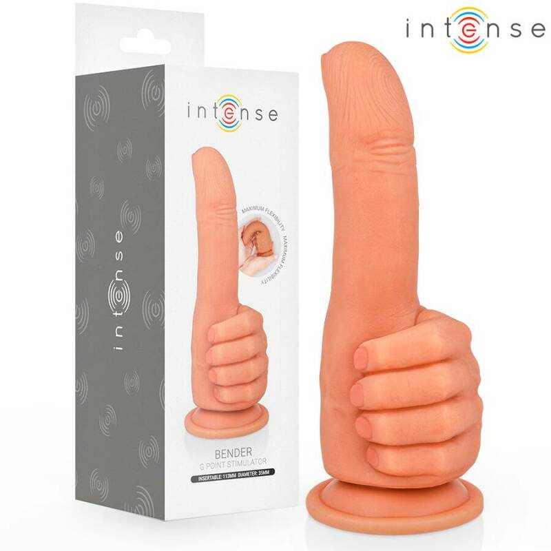 INTENSE - BENDER G-SPOT STIMULATOR FLEXIBLE HAND 11.3 CM