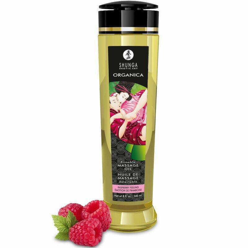 SHUNGA - ORGANIC MASSAGE OIL RASPBERRY FEELING 240 ML