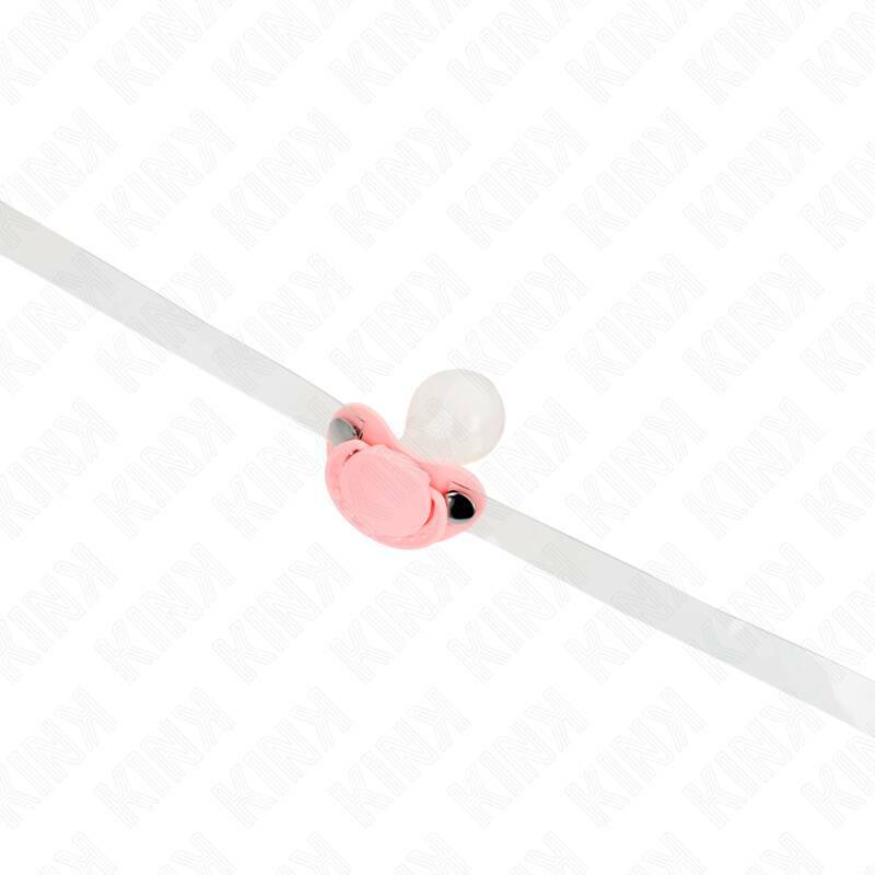 KINK - PINK PACIFIER SHAPED GAG 5.5 x 4 CM ADJUSTABLE 43-60 CM