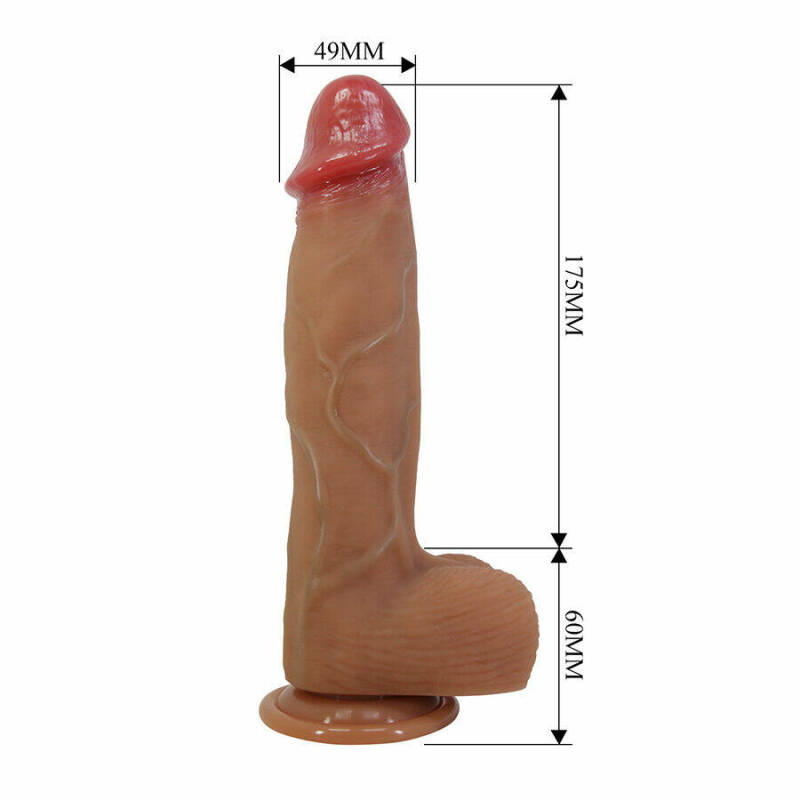 PRETTY LOVE - ORTON REALISTIC DILDO WITH SUCTION CUP 23.5 CM -Ø- 4.9 CM