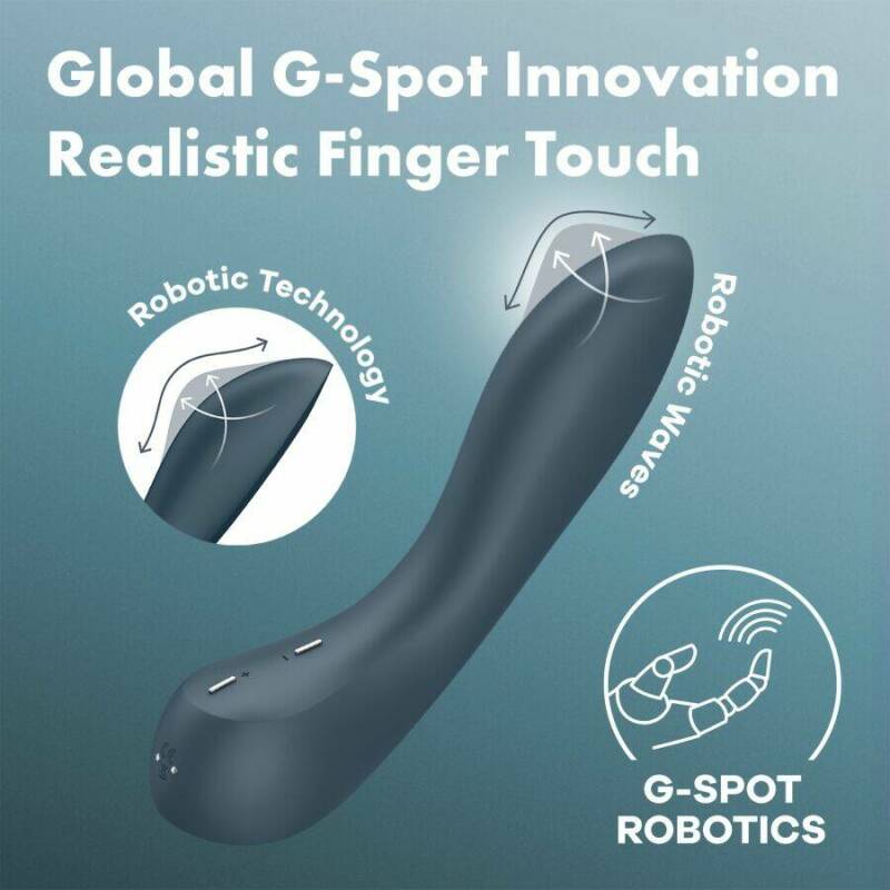 SATISFYER - G-SPOT WAVE 4 12 VIBRATIONS PROGRAM VIBRATOR DARK GREY