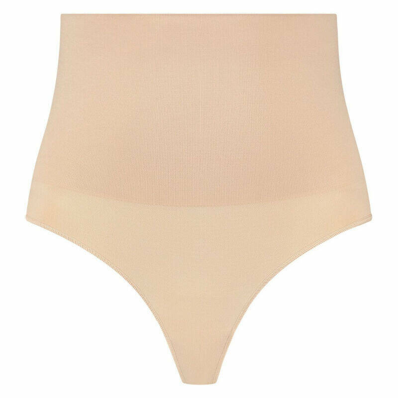 BYE-BRA - THONG STYLE SEAMLESS GIRDLE BEIGE SIZE L