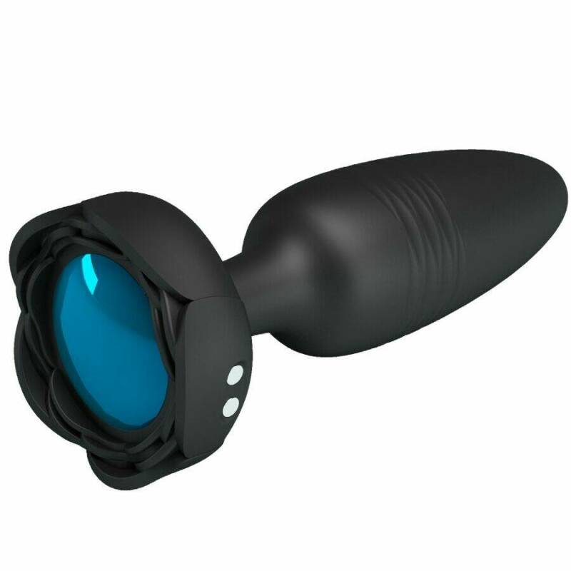 PRETTY LOVE - TARION ANAL PLUG WITH  LED LIGHT BLACK 12.5 CM