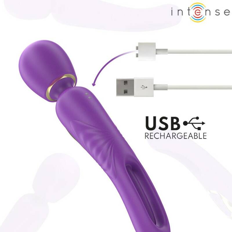 INTENSE - CHRISTY VIBRATING WAND WITH FLIPPING TONGUE