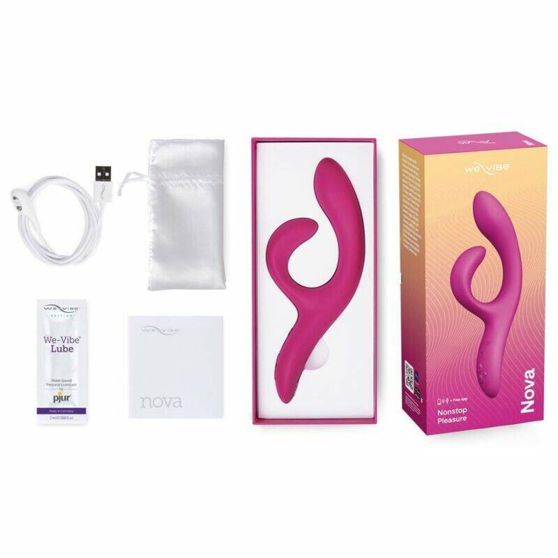 WE-VIBE - NOVA 2 FLEXIBLE RABBIT VIBRATOR WITH 10 VIBRATION MODES AND APP CONTROL PURPLE