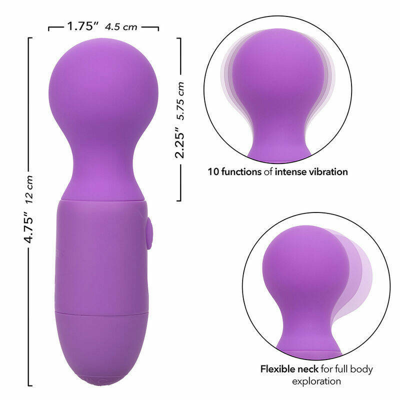 CALEXOTICS - FIRST TIME RECHARGEABLE MASSAGER 10 VIBRATIONS PURPLE