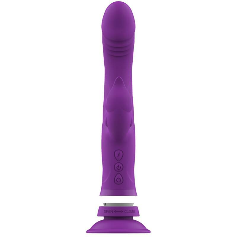 INTENSE - CASANOVA RABBIT SILICONE VIBRATOR TRIPLE MOTOR PURPLE