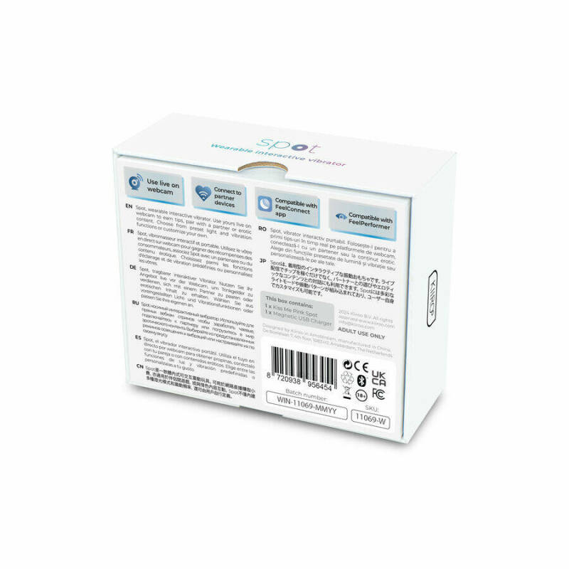 KIIROO - SPOT KISS ME U-SHAPED VIBRATOR PINK