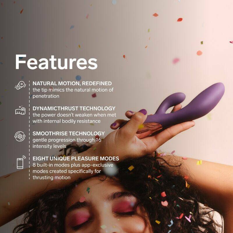 LELO - INA THRUST RABBIT THRUSTING VIBRATOR PURPLE