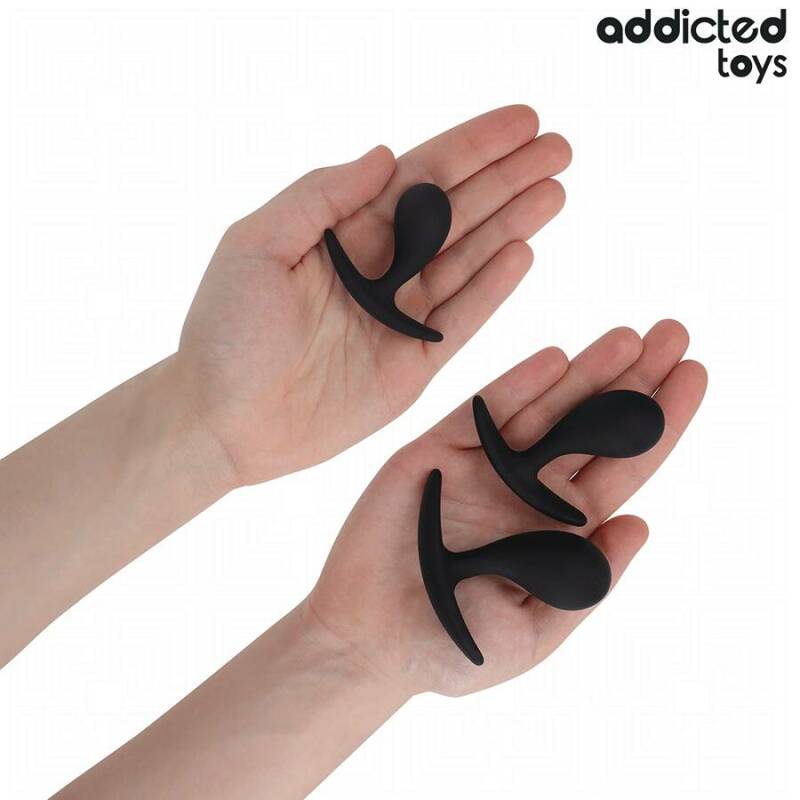 ADDICTED TOYS - SET OF 3 ANAL PLUG SILICONE MODEL 3