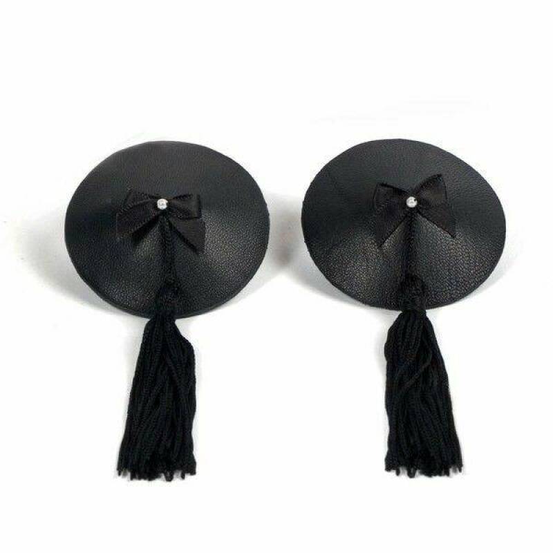 BIJOUX INDISCRETS - BURLESQUE BLACK NIPPLE COVERS