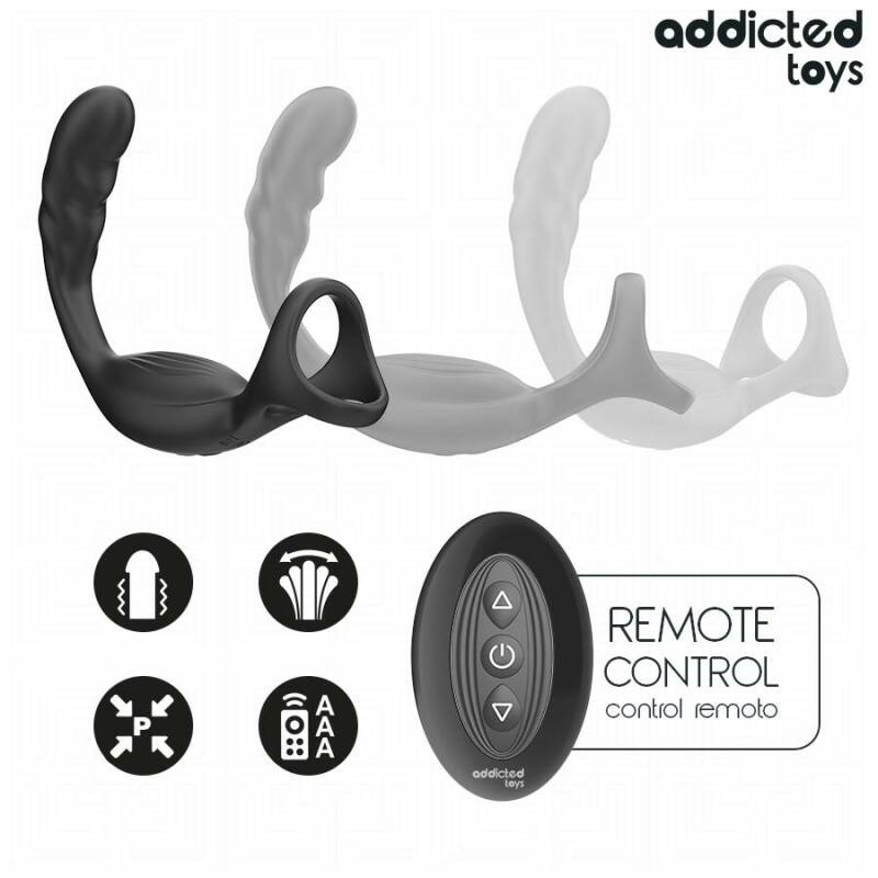 ADDICTED TOYS - DUAL PROSTATIC COCK RING REMOTE CONTROL
