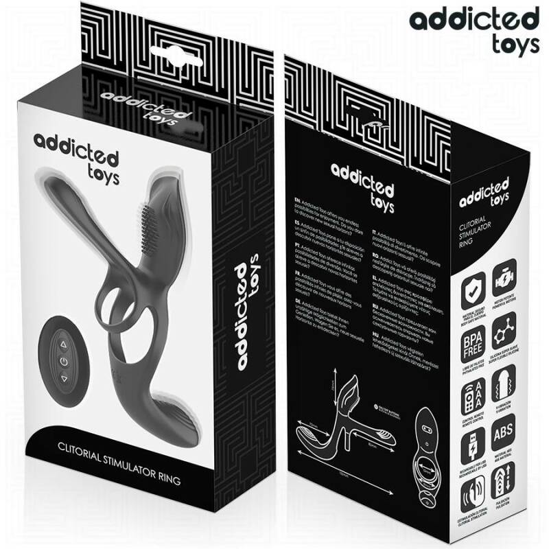 ADDICTED TOYS - DOUBLE PENIS RING WITH CLITORAL STIMULATOR