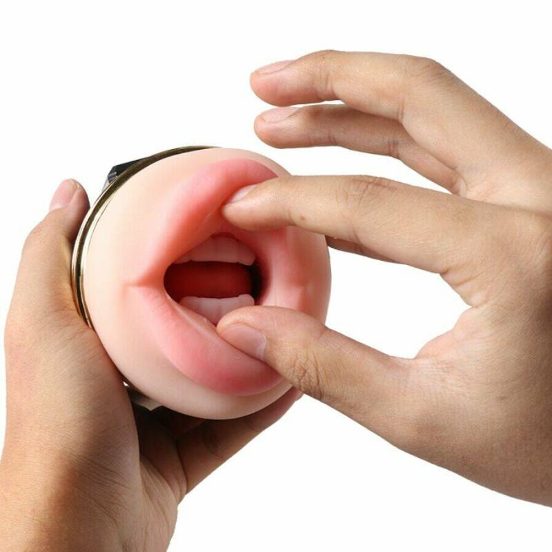 SHEQU - KAY DOUBLE MASTURBATOR WITH DUAL MOUTH AND VAGINA VIBRATION