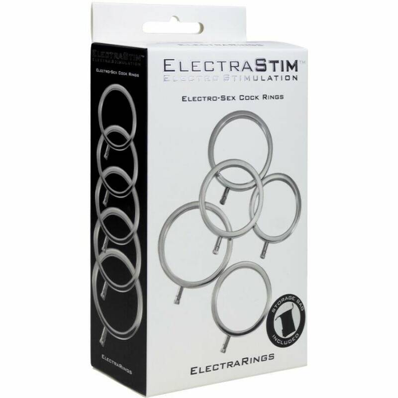 ELECTRASTIM - ELECTRARINGS METAL PENIS RINGS PACK OF 5