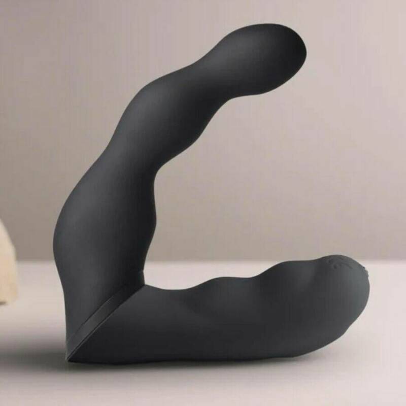 ROCKS-OFF - BLACK PROSTATE AND ANAL VIBRATOR ADAPTER