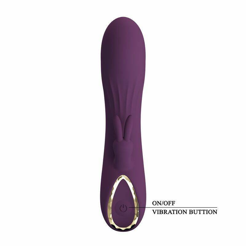 PRETTY LOVE - LANDYN RECHARGEABLE RABBIT VIBRATOR 10 FUNCTIONS PURPLE
