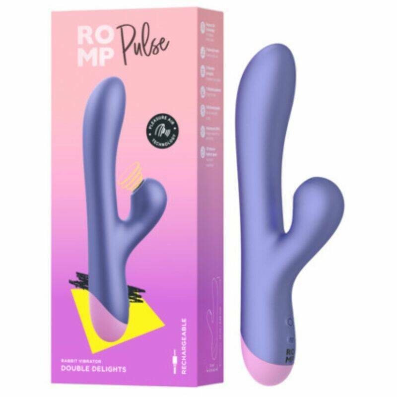 ROMP - PULSE RABBIT DUAL G-SPOT VIBRATOR ELECTRIC BLUE