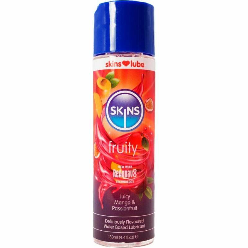 SKINS - FRUITY WATER-BASED LUBRICANT MANGO & PASSION FRUIT 130 ML