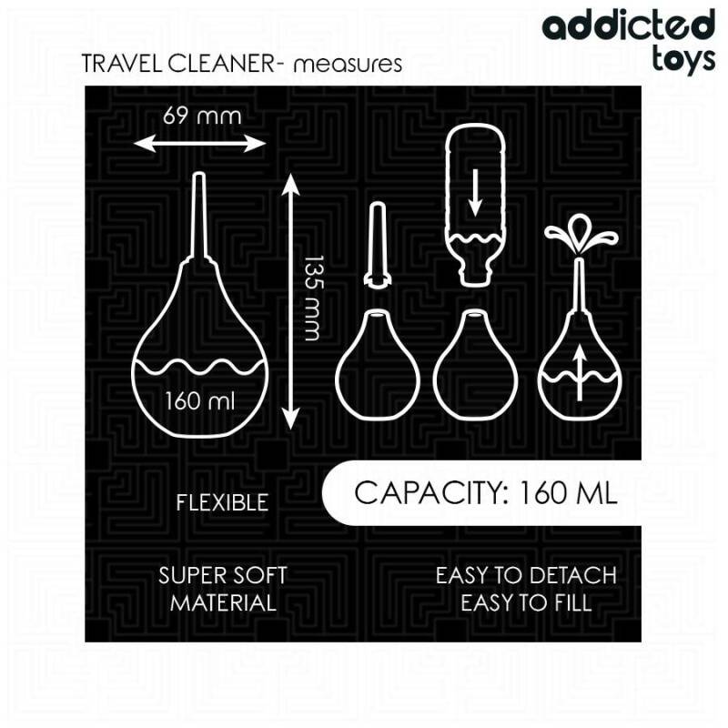ADDICTED TOYS - TRAVEL ANAL CLEANER SIZE M 160 ML
