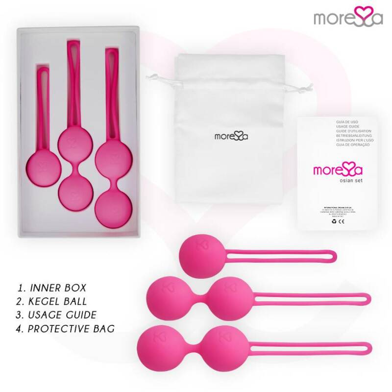 MORESSA - OSIAN SET PREMIUM SILICONE PINK (Osian One - 51 g | Osian Two - 101 g | Osian Three 85 g)