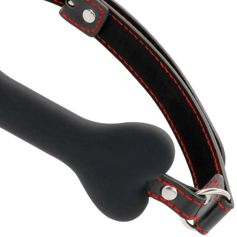 DARKNESS - BLACK BONE SILICONE GAG