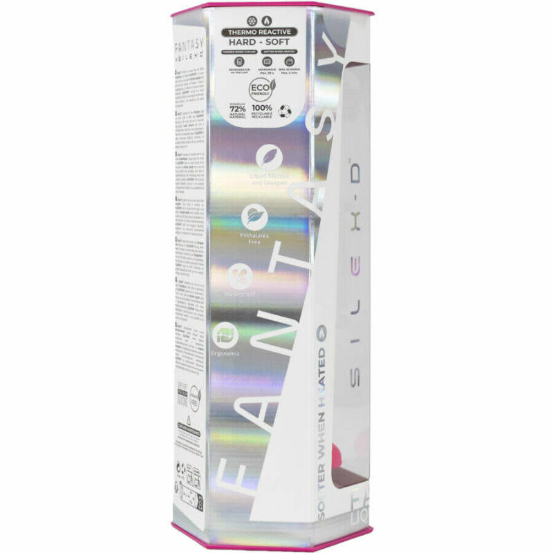 SILEXD - DREAMY DILDO FANTASY LIQUID SILICONE THERMOREACTIVE FUCHSIA 18.5 CM