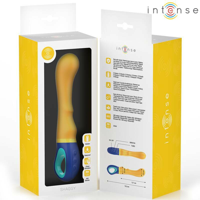 INTENSE - SHAGGY G-SPOT VIBRATOR YELLOW