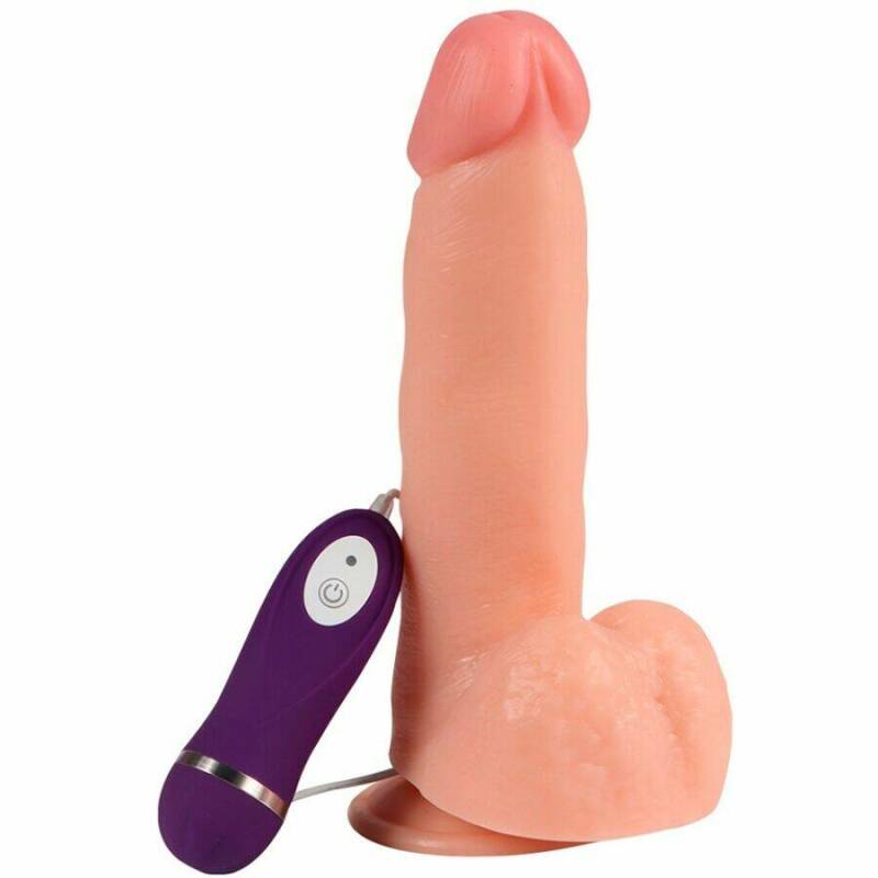 SHEQU - ADAM VIBRATOR DILDO WITH REMOTE CONTROL 21 CM