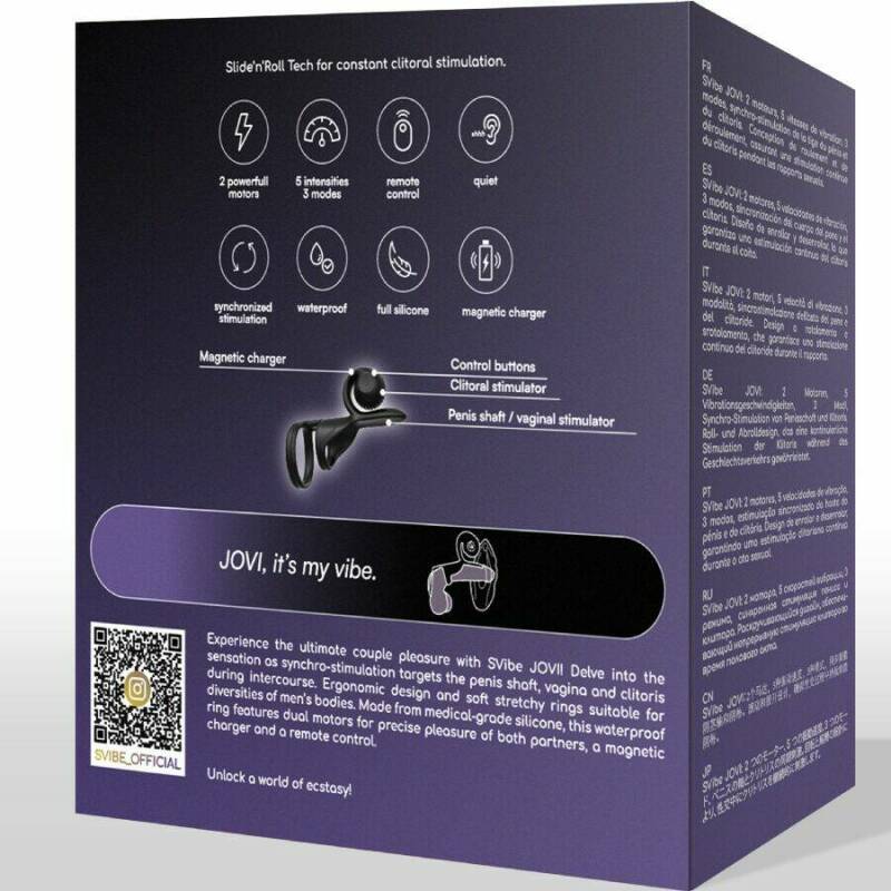 SNAIL VIBE - JOVI COUPLES RING REMOTE CONTROL BLACK