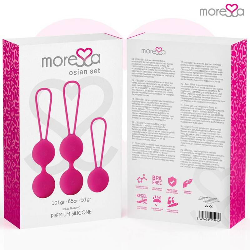 MORESSA - OSIAN SET PREMIUM SILICONE PINK (Osian One - 51 g | Osian Two - 101 g | Osian Three 85 g)