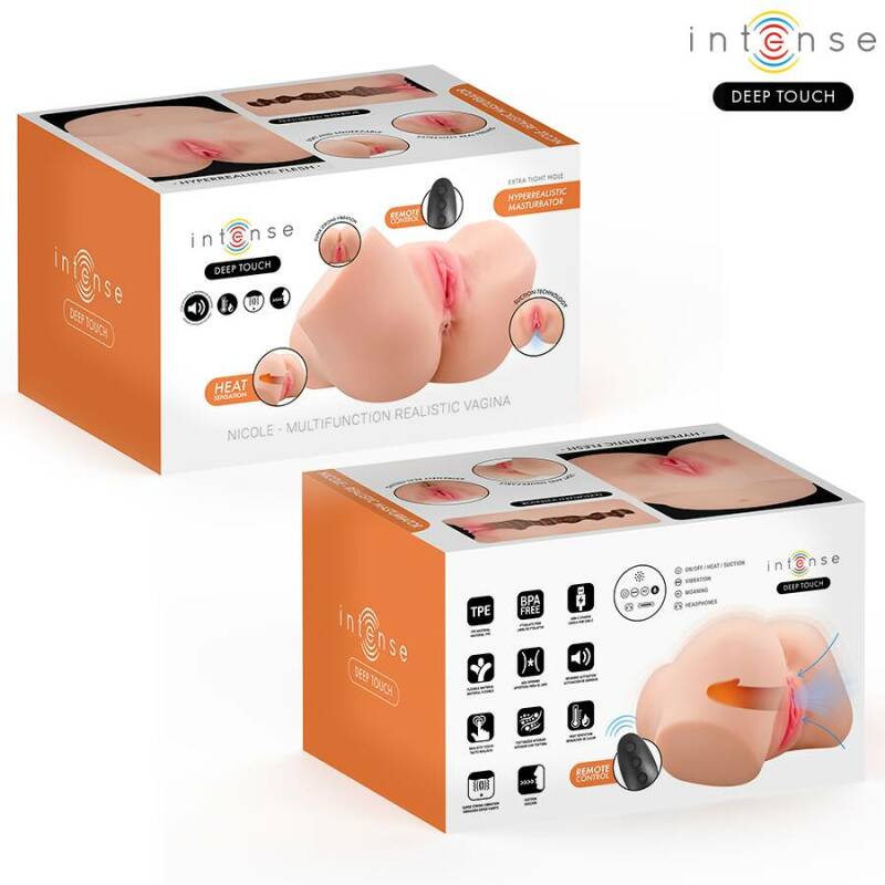 INTENSE DEEP TOUCH - NICOLE VAGINAL MASTURBATOR WITH SUCTION, HEAT, VIBRATION AND VOICE EFFECTS WITH REMOTE CONTROL 5.3 KG