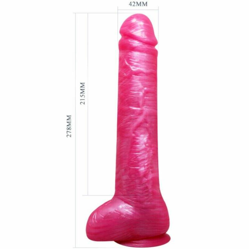 BAILE - REALISTIC PINK DILDO DONG WITH SUCTION CUP
