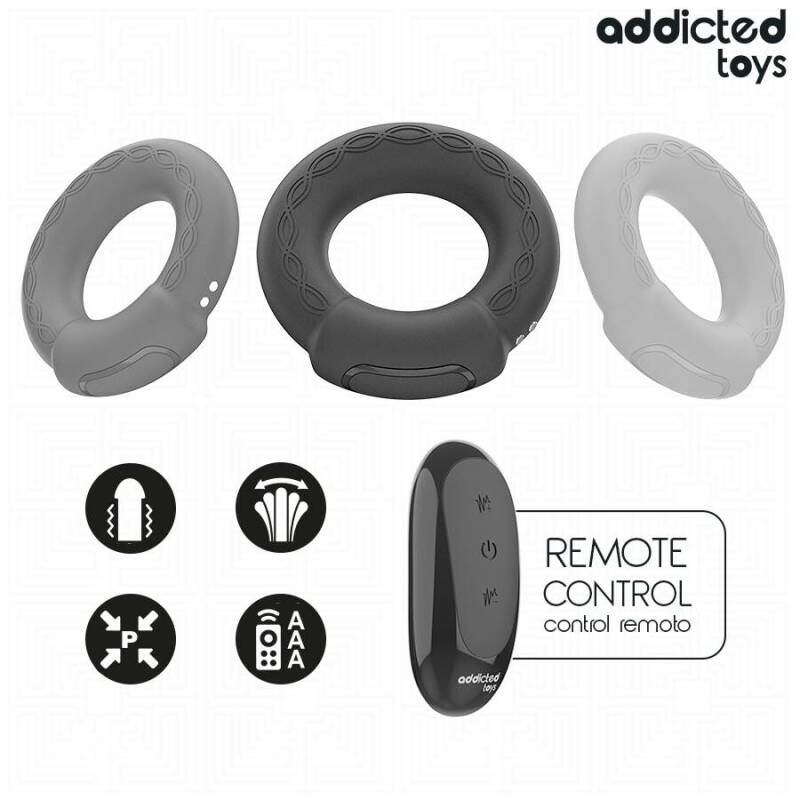 ADDICTED TOYS - HEATING EFFECT VIBRATING COCK RING REMOTE CONTROL