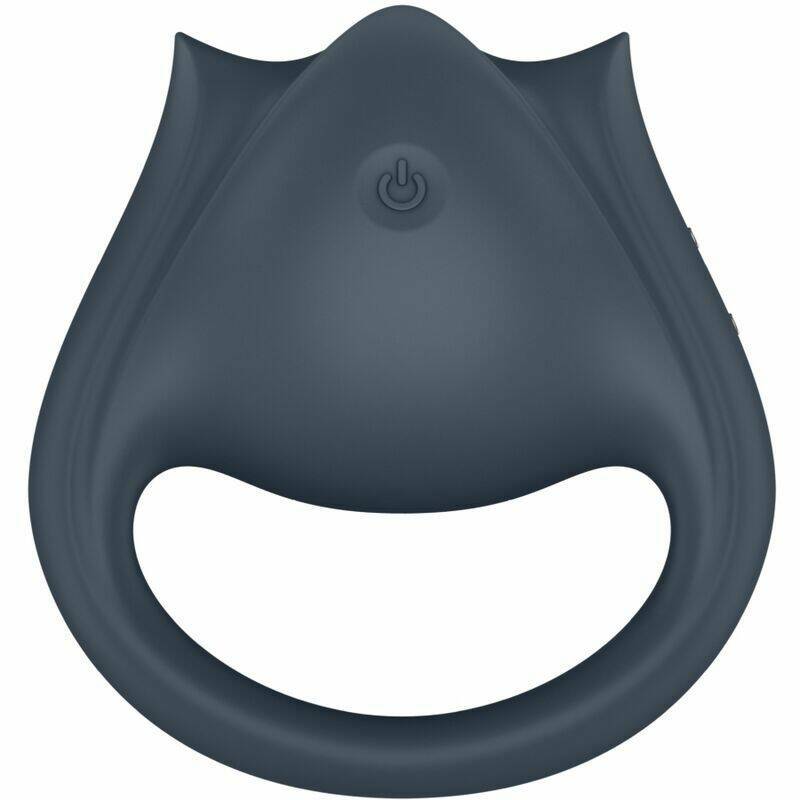 SATISFYER - PERFECT PAIR 2 MULTIVIBRATOR 2 IN 1 PENIS RING AND FINGER STIMULATOR GREY