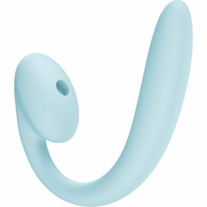 FUN FACTORY - CRESCENDO INSERTABLE DOUBLE AIR PULSE VIBRATOR ICE BLUE