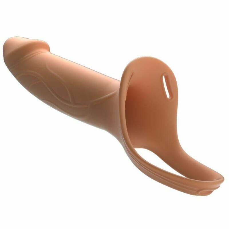 PRETTY LOVE - LANDON LIGHT-SKIN VIBRATING STRAP-ON