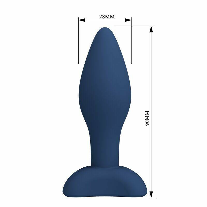 MR PLAY - TAPERED SILICONE ANAL PLUG BLUE S