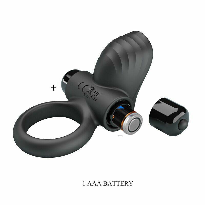 PRETTY LOVE - ADRIEN VIBRATING PENIS RING 10 FUNCTIONS BLACK