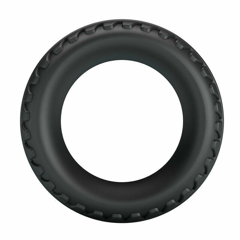 CRAZY BULL - MERRITT TEXTURED SILICONE COCK RING BLACK