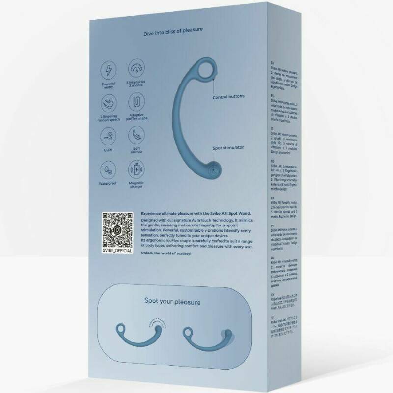 SNAIL VIBE - AXI VIBRATING MASSAGE WAND BLUE