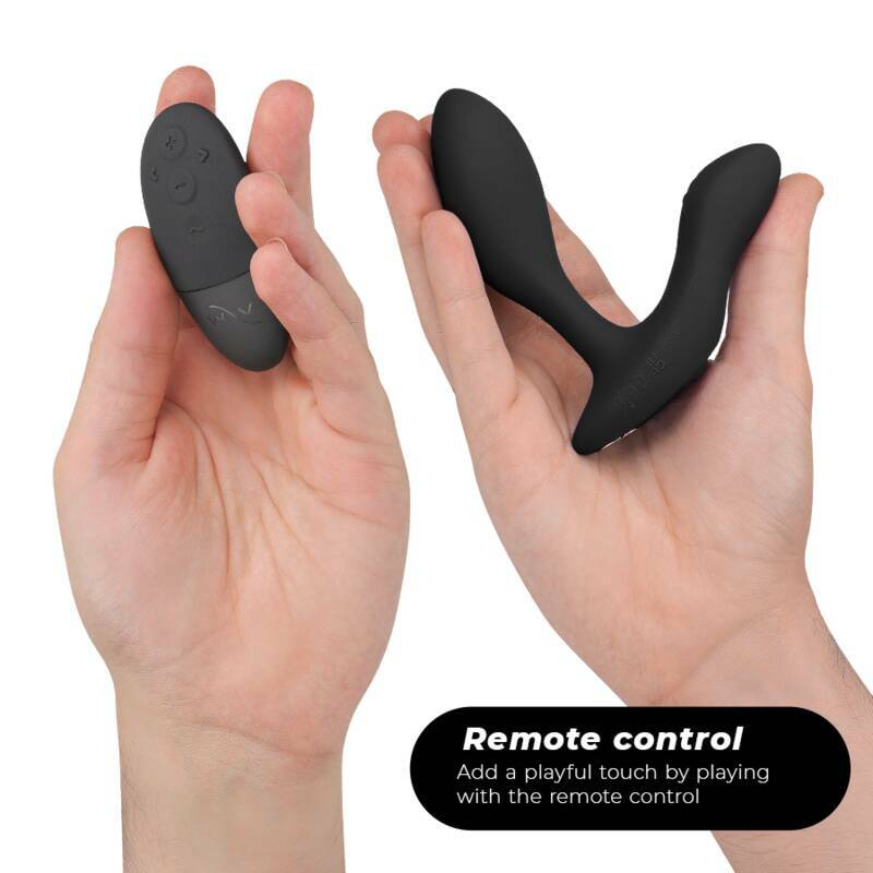 WE-VIBE - VECTOR+ BLACK PROSTATE MASSAGER REMOTE CONTROL