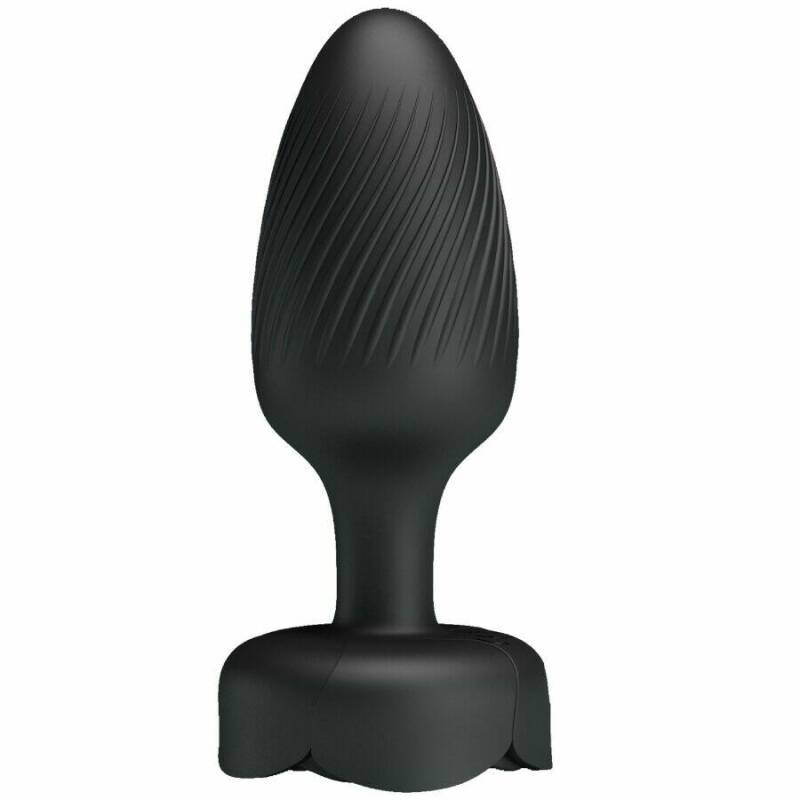 PRETTY LOVE - OSBORN ANAL PLUG WITH  LED LIGHT BLACK 9.8 CM