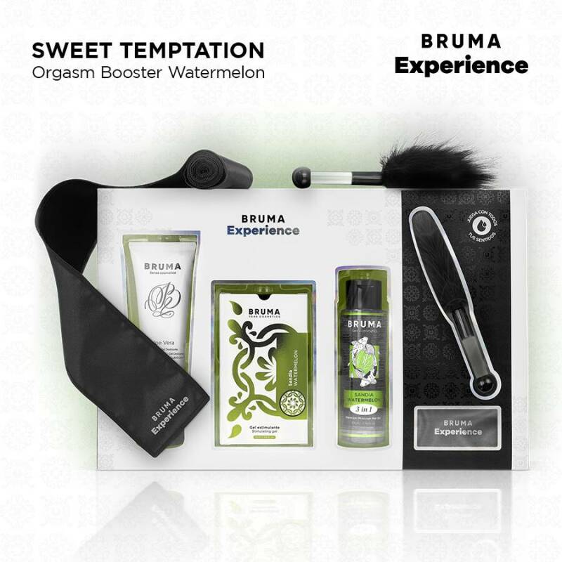 BRUMA XPERIENCE - SWEET WATERMELON TEMPTATION KIT WITH ORGASM ENHANCER