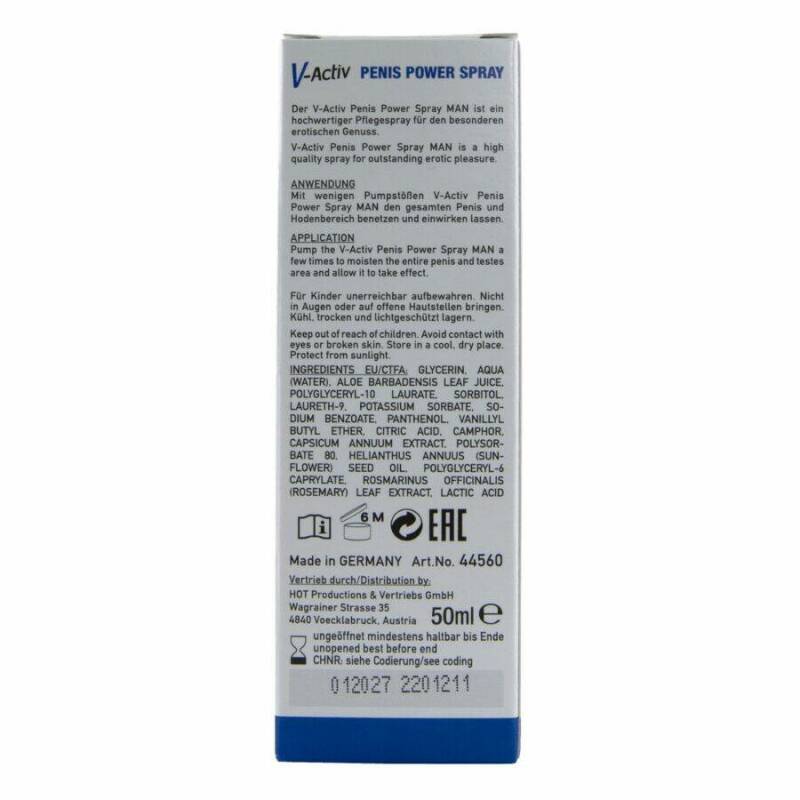 HOT - V-ACTIV PENIS POWER SPRAY FOR MEN 50 ML