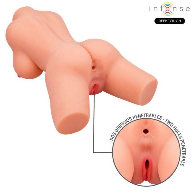 INTENSE DEEP TOUCH - JESSE TORSO DOUBLE VAGINA & ANO MASTURBATOR